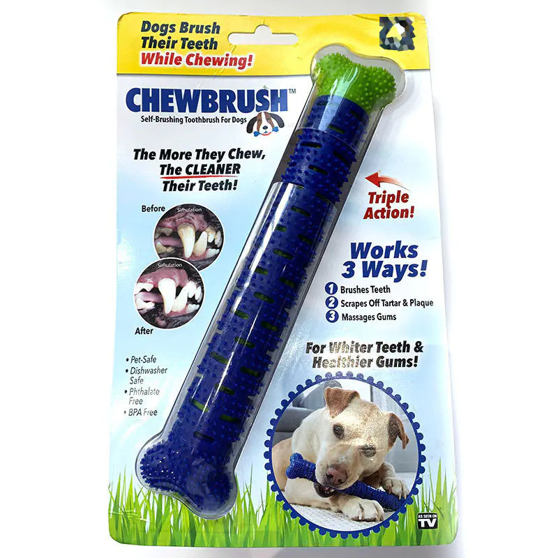 Pet Tooth Cleaning Rubber Chew Toy for Cats and Dogs